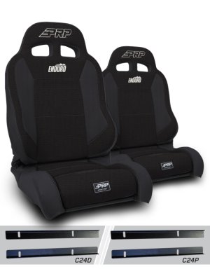 Jeep Wrangler TJ Enduro Elite Suspension Seat - PRP Seats - Trek Edition - Black - `03-`06 Jeep Wrangler TJ Enduro Elite Suspension Seat - PRP Seats - Trek Edition - Black - `03-`06